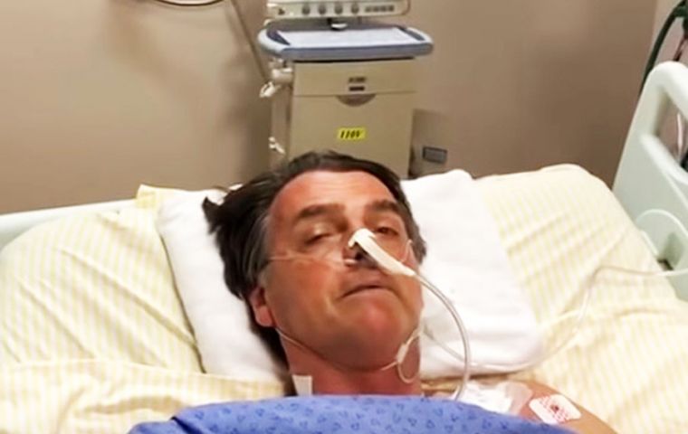 Bolsonaro lost 40% of his blood after he was stabbed on Thursday, 6 September, hospital officials reported then