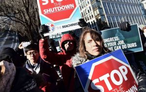 A lapse in funding had shuttered about a quarter of federal agencies, with about 800,000 workers either furloughed or required to work without pay