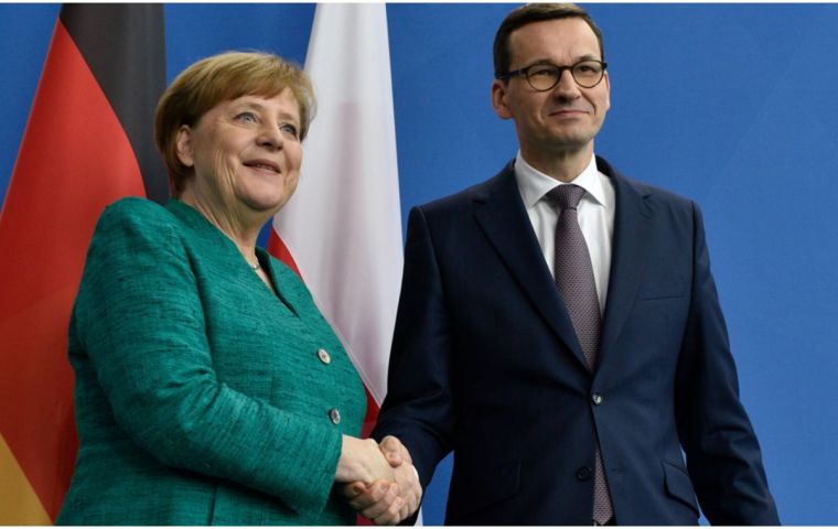 Polish leader, Mateusz Morawiecki, disclosed that he had called German Chancellor Angela Merkel to urge her to find a way to break the deadlock