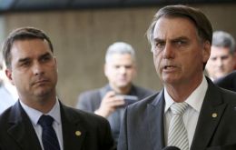 Bolsonaro’s son Flávio has been caught up in an investigation into corruption at Rio de Janeiro’s state assembly, where he served before being elected senator last year
