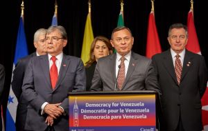 The Ottawa declaration “reiterate their recognition and support for Juan Guaidó” as interim president of Venezuela