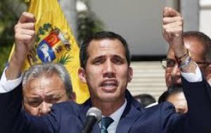 Interim president Juan Guaidó