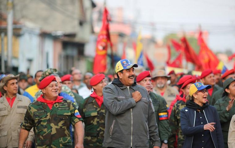 Maduro's faith in his own military may continue to wane, but at least for now he has the support of his armed forces, which has really kept him in power.