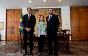 Belandria met with Foreign Minister Ernesto Araujo to discuss ways to “send food and medicine to alleviate the suffering of the Venezuelan people” 