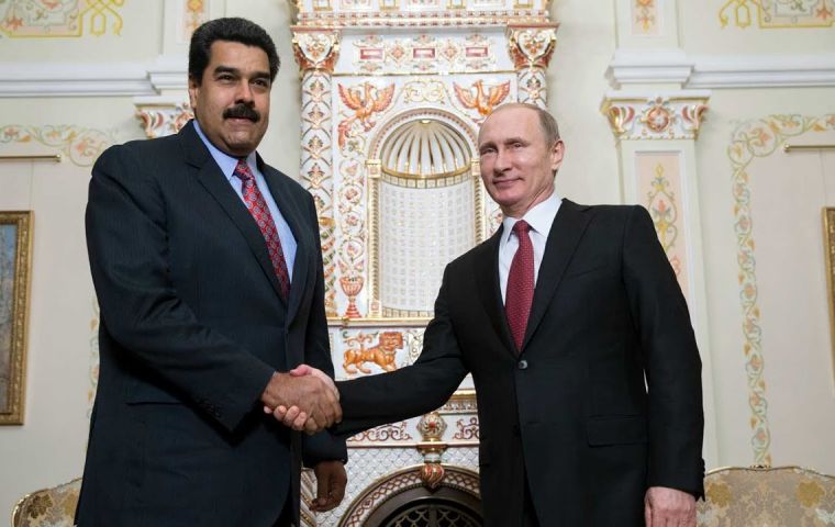 Russia has sided with President Nicolas Maduro in his standoff with opposition leader Juan Guaido. (Photo archive)