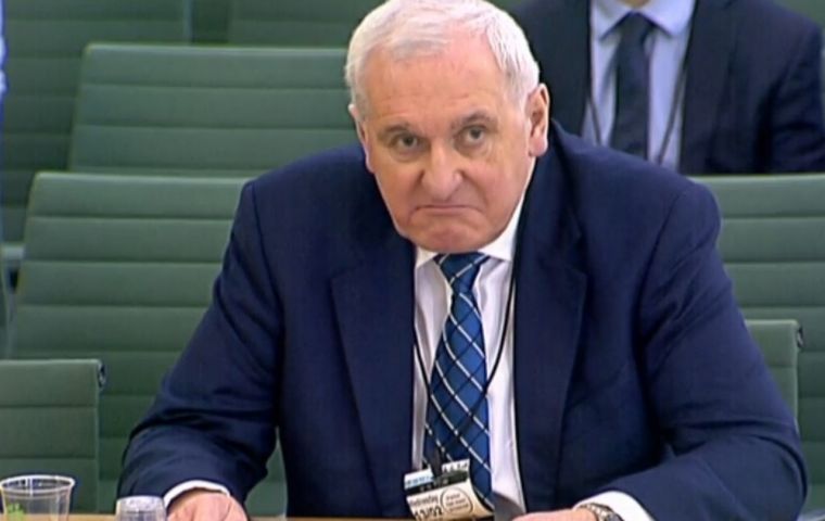 Mr Ahern, Taoiseach from 1997 to 2008, poured cold water on any suggestion that Dublin would accept Mrs. May’s proposals for the backstop to be time-limited