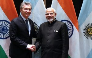 On Monday Macri and ministers will be received by the president of India, Ram Nath Kovind and Prime Minister Narendra Modi. (Photo archive)
