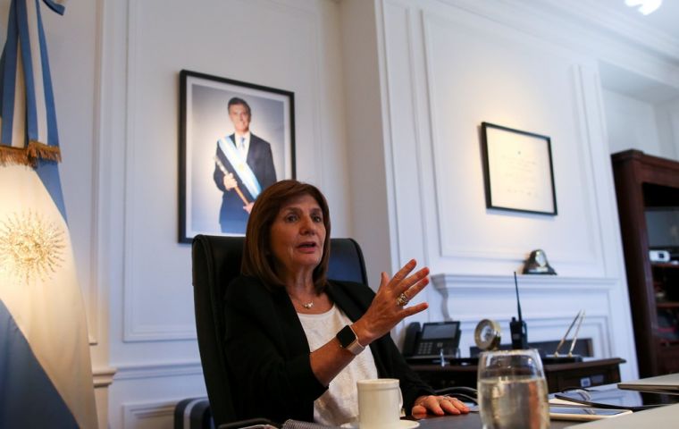 Patricia Bullrich, 62, is pushing new tough-on-crime measures: dropping the age for juvenile convictions, equipping cops with stun guns and facial recognition