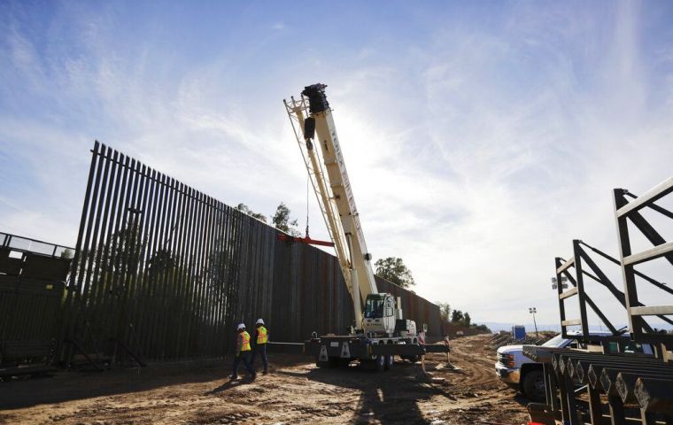 “Use of those additional federal funds for the construction of a border wall is contrary to Congress's intent in violation of the US Constitution” the complaint said