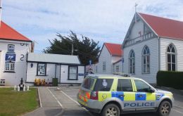 The Falkland Islands Royal Police Station in Stanley 