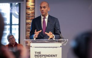 “Politics is broken, it doesn't have to be this way, let's change it,” said MP Chuka Umunna at the launch of The Independent Group