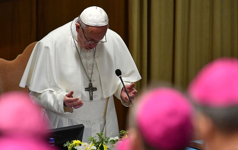 Francis handed out a 21-point list of “guidelines” including suggestions on drawing up mandatory codes of conduct for priests, training people to spot abuse