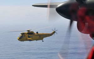 Argentina, UK and the Falkland Islands have a shared responsibility to do search and rescue, humanitarian work in and around this area. (Crown Copyright)