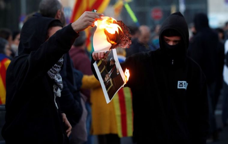 The king has become a polarizing figure in Catalonia since making a rare political intervention at the height of the Catalonia secession crisis