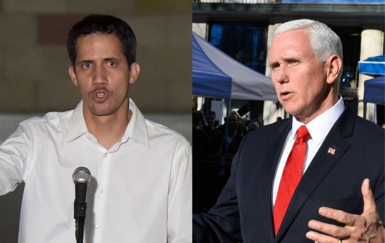 Pence's speech to be delivered to a summit of the Lima Group in Bogotá will follow a meeting with Venezuelan opposition leader Juan Guaido.
