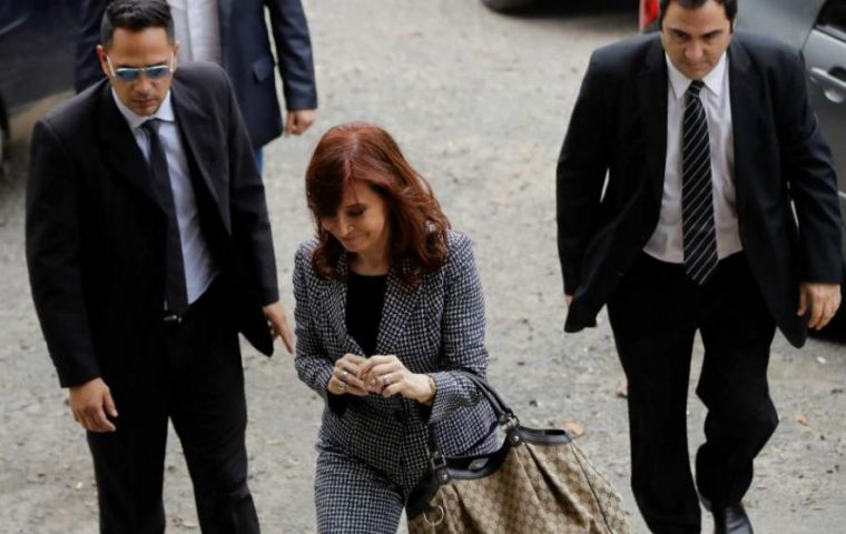 Cristina Fernandez de Kirchner, 66, refused to answer the judge's questions but submitted several written statements.