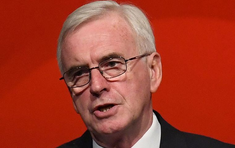 Shadow Chancellor John McDonnell said Labour would table an amendment for a referendum when the “meaningful vote” on Mrs. May's deal returns to Parliament