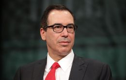 Treasury Secretary Steven Mnuchin announced in a statement a list of Venezuelan security forces officers involved in reprehensible violence and torching of food.