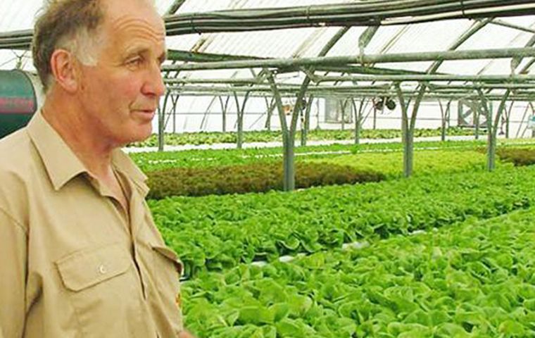 Stanley Growers' Tim Miller explained a number of people who had come to the Garden Centre had shown an interest in the source of their fresh produce 