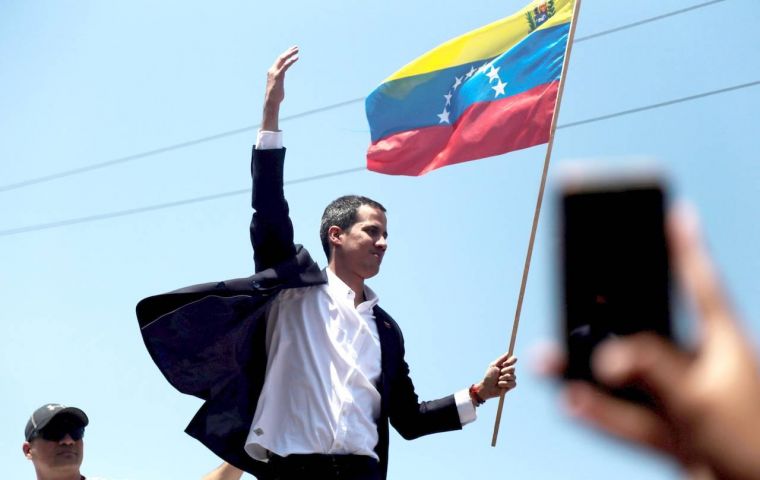 “We know the risks we face, that have never stopped us. The regime, the dictatorship must understand,” a defiant Guaido told a delirious crowd