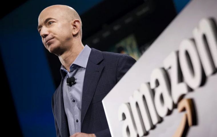 According to Forbes list, the riches of Bezos, 55, have swelled by US$19 billion in one year and he is now worth US$131 billion. Bezos, holds 16% of Amazon