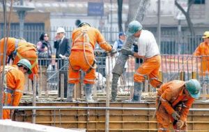 The construction sector saw the worst performance in February, with employment falling by 31,000 jobs compared with an increase of 53,000 in January.