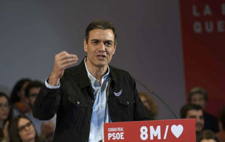 Spanish Socialist Prime Minister Pedro Sánchez 