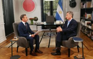 “My father committed a crime, he was part of a system of extortion involving the Kirchnerite movement in which in order to work, you had to pay up,” Macri told journalist Luis Majul during a pre-recor