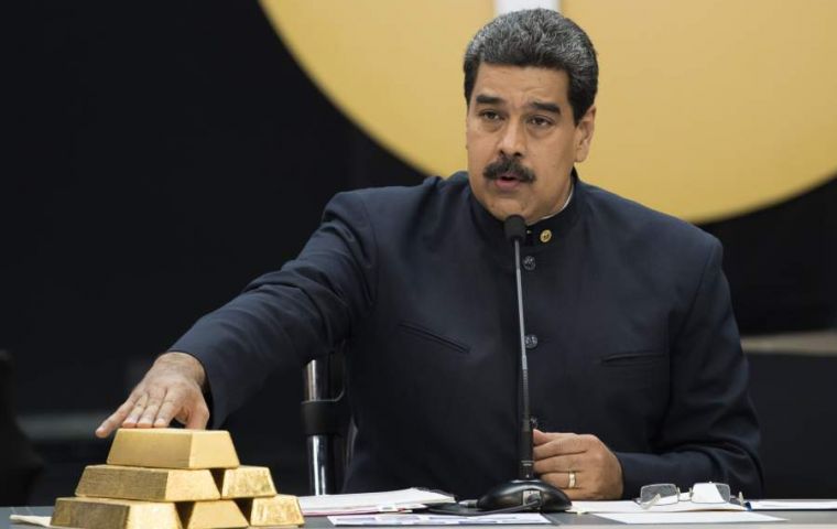 “God will provide diamonds, gold, oil and riches for the people of Venezuela and the social happiness. God will provide. Amen, let's say amen,” implored Nicolás Maduro at a ceremony