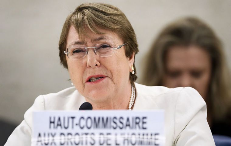  Bachelet said escalating human rights violations are also leading to a further deterioration of the economic and social dynamics