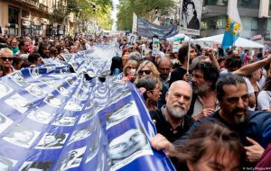 They demanded “punishment for the military guilty of genocide and their civilian participants”, in one of the bloodiest periods of recent Argentine history