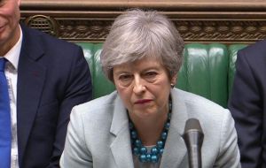Mrs May had earlier tried to head off a defeat by offering MPs a series of votes on Brexit alternatives, organized by the government