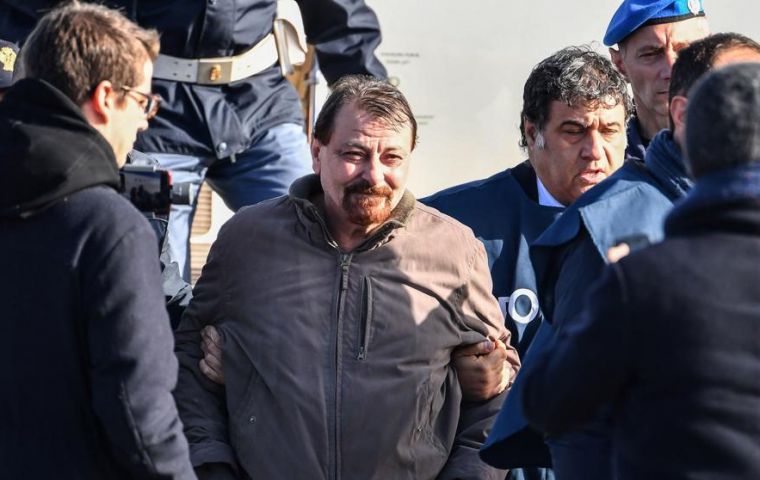 Cesare Battisti spent decades on the run. He was arrested in Bolivia in January after living in Brazil, and later extradited to Italy