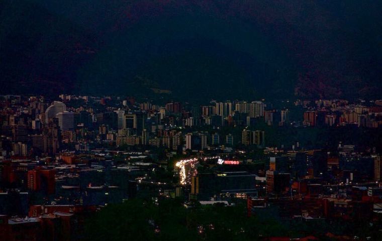 Power went out in much of Caracas and nearly a dozen states in the early afternoon, stirring memories of a week-long outage earlier in the month