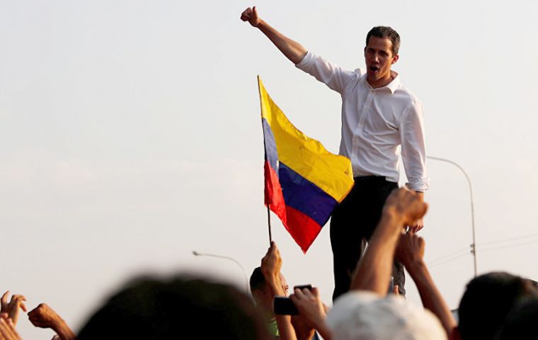 “The time has come to agitate in every state, in every community, to get water back, get electricity back, get gas back,” Mr Guaidó told a rally in Caracas