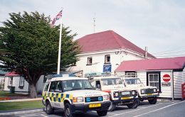 The Royal Falkland Islands Police station in Stanley 