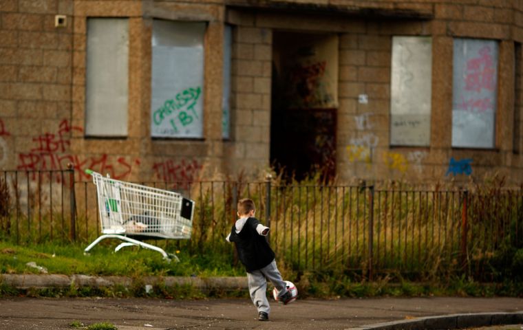 Statistics, published by the UK Department for Work and Pensions, shows the high cost of housing in the UK is pushing more working families over the poverty line. (Getty Images)