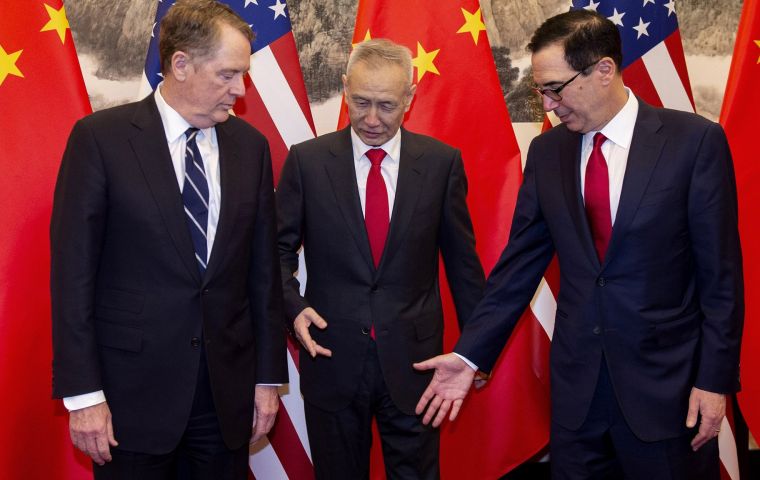 Mnuchin and US Trade Representative Robert Lighthizer were in Beijing for the first face-to-face meetings between the two sides in weeks