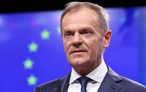 EC Council President Donald Tusk tweeted: “In view of the rejection of the Withdrawal Agreement by Commons, I have decided to call a EC Council on 10 April.”
