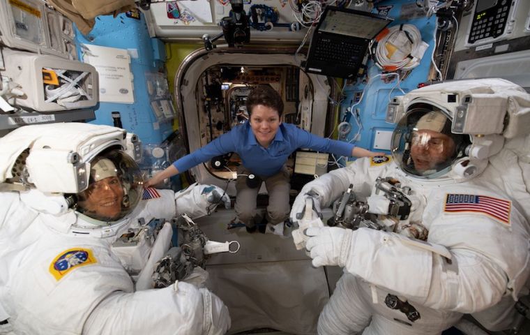 Anne McClain and Christina Koch had been due to step into history books in a spacewalk Friday, during the final week of Women's History Month.