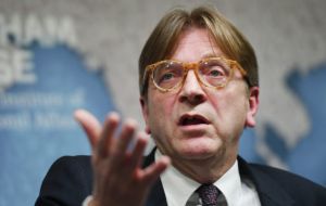 Guy Verhofstadt, leader of the European Parliament's Brexit committee, said: “A hard Brexit becomes nearly inevitable”