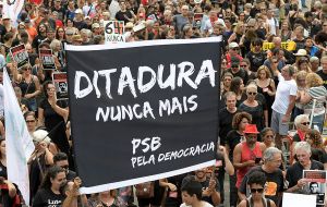 Protesters in Brasilia accused Bolsonaro, an unabashed admirer of the country's former dictators, of being a “militant” and demanded “Bolsonaro out”