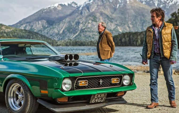 BBC's Top Gear team that visited Argentina, Jeremy Clarkson, James May and Richard Hammond 