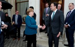 “Until the very last hour - I can say this from the German side - we will do everything in order to prevent a no-deal Brexit”, Merkel said in Dublin