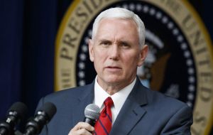 “The United States will continue to exert all diplomatic and economic pressure to bring about a peaceful transition to democracy,” said Vice-president Pence