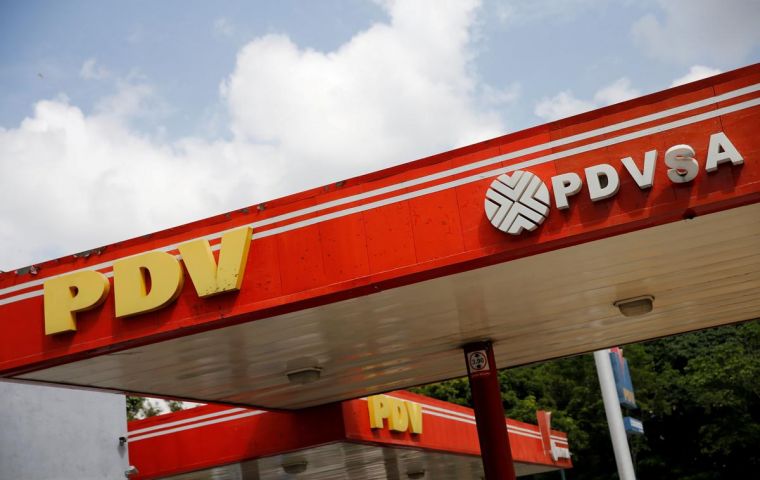 The Treasury Department said it was designating 34 vessels of PDVSA as blocked property, meaning that the United States will block all transactions with them