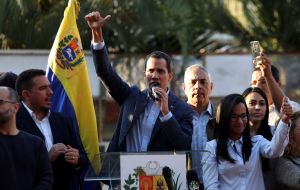 “We haven't just come to demand water and power. We've come to demand freedom and democracy,” Guaidó said at the Caracas rally