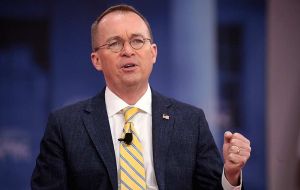 During an interview on Fox News, Mr Mulvaney was asked if Congress would ever see the president's tax returns. “No, never,” he replied. “Nor should they”
