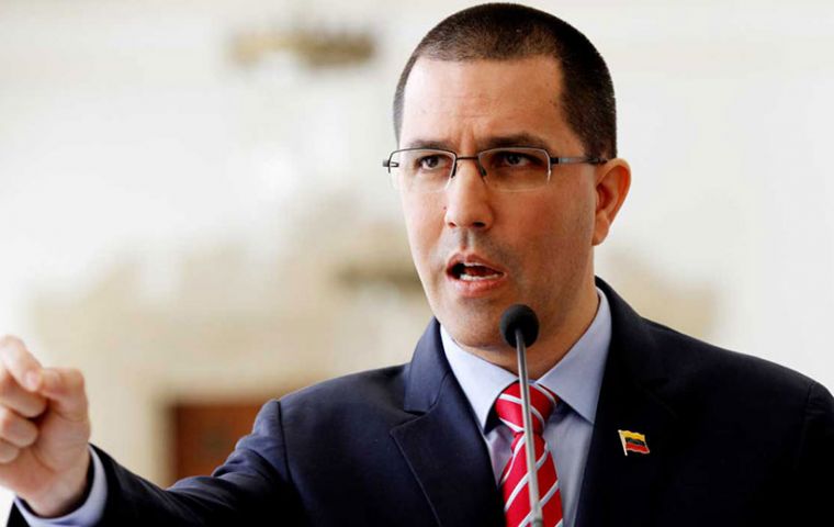 Minister Jorge Arreaza said he would not reveal Venezuela's “strategy,” but that the sanctions would not stop the shipments.