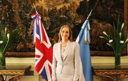 Baroness Fairhead at the British Embassy in Buenos Aires 
